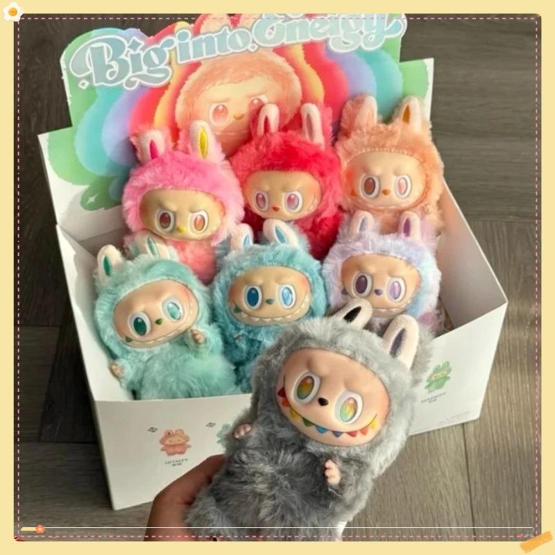 Kawaii Anime Figure 1bubu Monster Vinyl Blind Box Series Heartbeat Macaron Doll Keychain Kids Gift Birthday Holiday Ornament toy