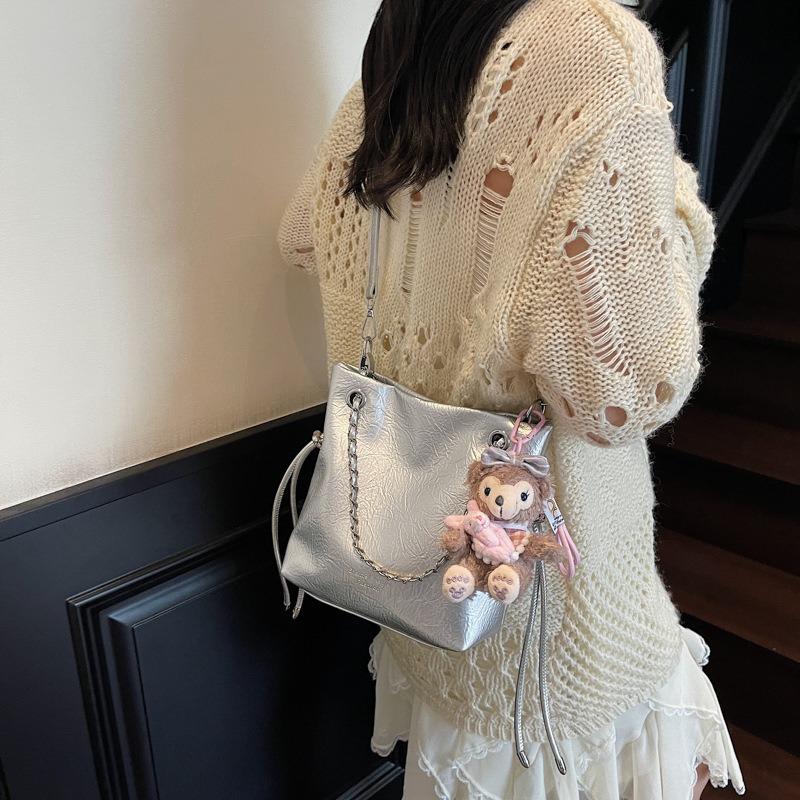 Popular small bags women's summer versatile new simple chain shoulder messenger bag bucket bag