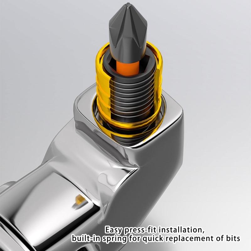 Efficient MultiFunctional Right Angles Drill Adapter Tool With Double Head Ergonomic Handle For Reduced Hand Fatigue