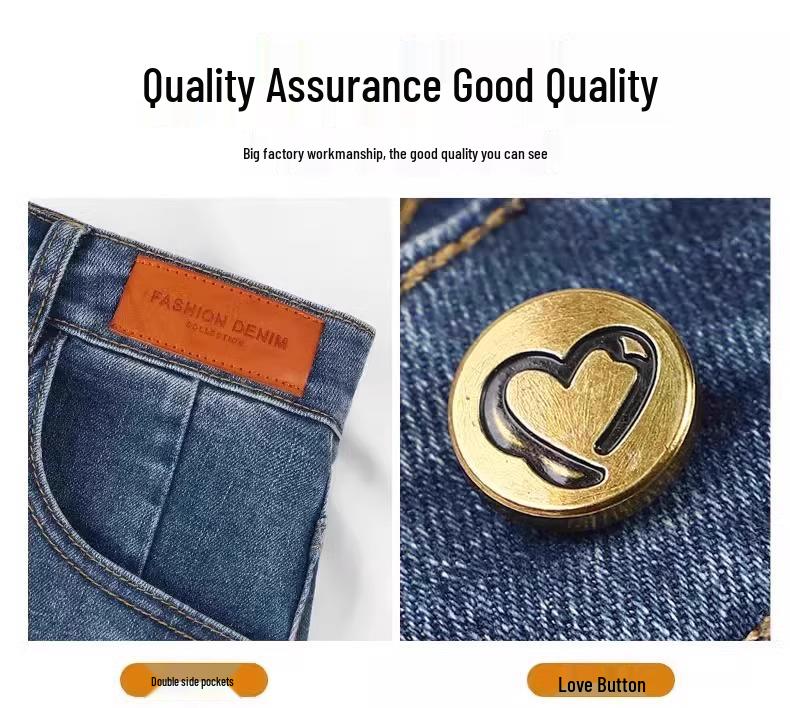 Džíny s vysokým pasem a rovnými nohavicemi pro ženy - Léto 2025 Zeštíhlující styl zakrývající boky