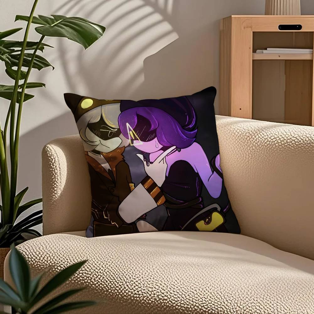 ANIME m-Murder d-Drones Kissenbezug Komfort Sofa Bett Seidig elegant Verdeckter Reißverschluss Benutzerdefinierte Dekorative Kissenhülle
