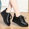 Spring Autumn Casual Soft Sole Lace-Up Small White Shoes All Match Sports Shoes Light Ladies Casual Board Shoes Mother Shoes
