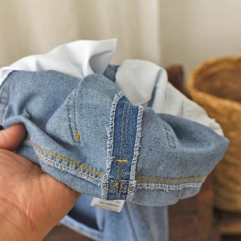 Blugi pentru fete, haine de primăvară Pantaloni pentru copii Pantaloni eleganti și largi pentru bebeluși Stiluri de primăvară și toamnă