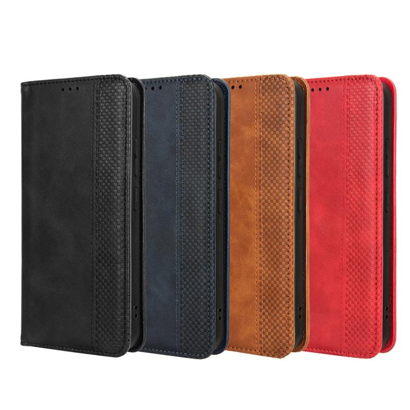 For Samsung Galaxy Xcover 7 leather retro self-attaching phone case Of Galaxy Xcover 7 case flip magnetic wallet cover