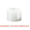 1pc 3cmx1500/6500cm  Leak-Proof Stretchable Wine/Liquor Bottle Seal - Anti-Evaporation, Anti-Aging White Film for Secure Storage