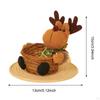 Christmas Basket Candies Cookies Holder Food Bread Portable Party Decor Snack Tray Table