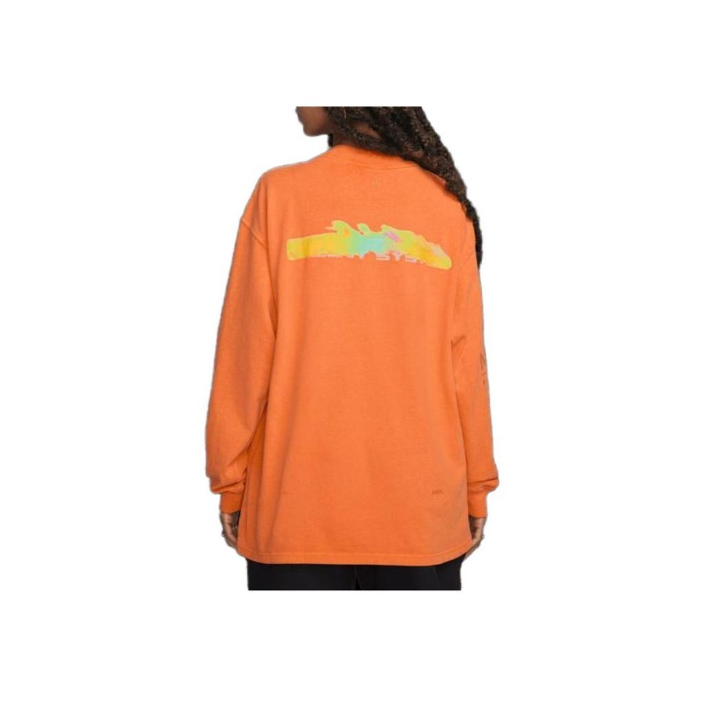 Nike X NOCTA FW23 Printed Crew Neck Long Sleeve T-Shirt Unisex Tops Orange FQ6556-818