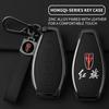 For Hongqi Keychain H5 Hs5 H6 H9 Hq9 Hs3 Car Remote Key Cover Zinc Alloy Leather All-Inclusive Protect Case Keychain Accessories