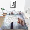 Luxury Furniture Bedding Set New Bedspread 3D Figure Print Family Bedroom Full Size Quilt Cover and Pillowcase Microfiber