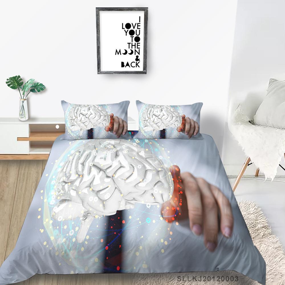 Luxury Furniture Bedding Set New Bedspread 3D Figure Print Family Bedroom Full Size Quilt Cover and Pillowcase Microfiber