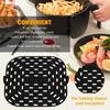 Air Fryer Einlage Silikon Backmatte Quadrat Hitzebeständig Air Fryer Zubehör Ersatz Crisper Platte Antihaft Air Fryer Grillpfanne