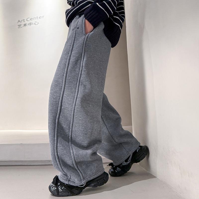 Jungen S Fleece Gerade Bein Sporthosen Für Kinder Winter