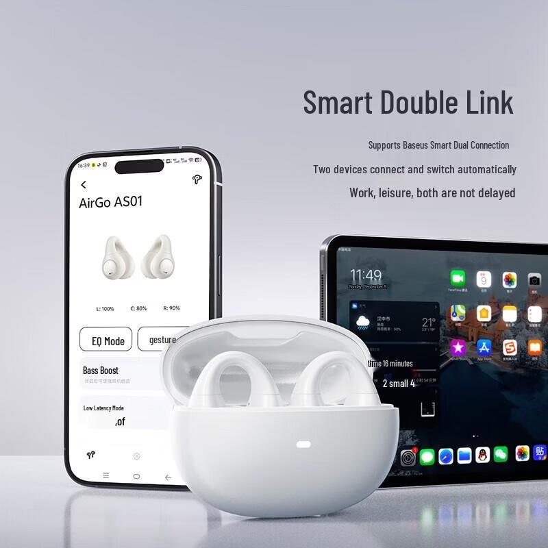 Baseus AS01 Bluetooth Open-Ear Clip Headphones