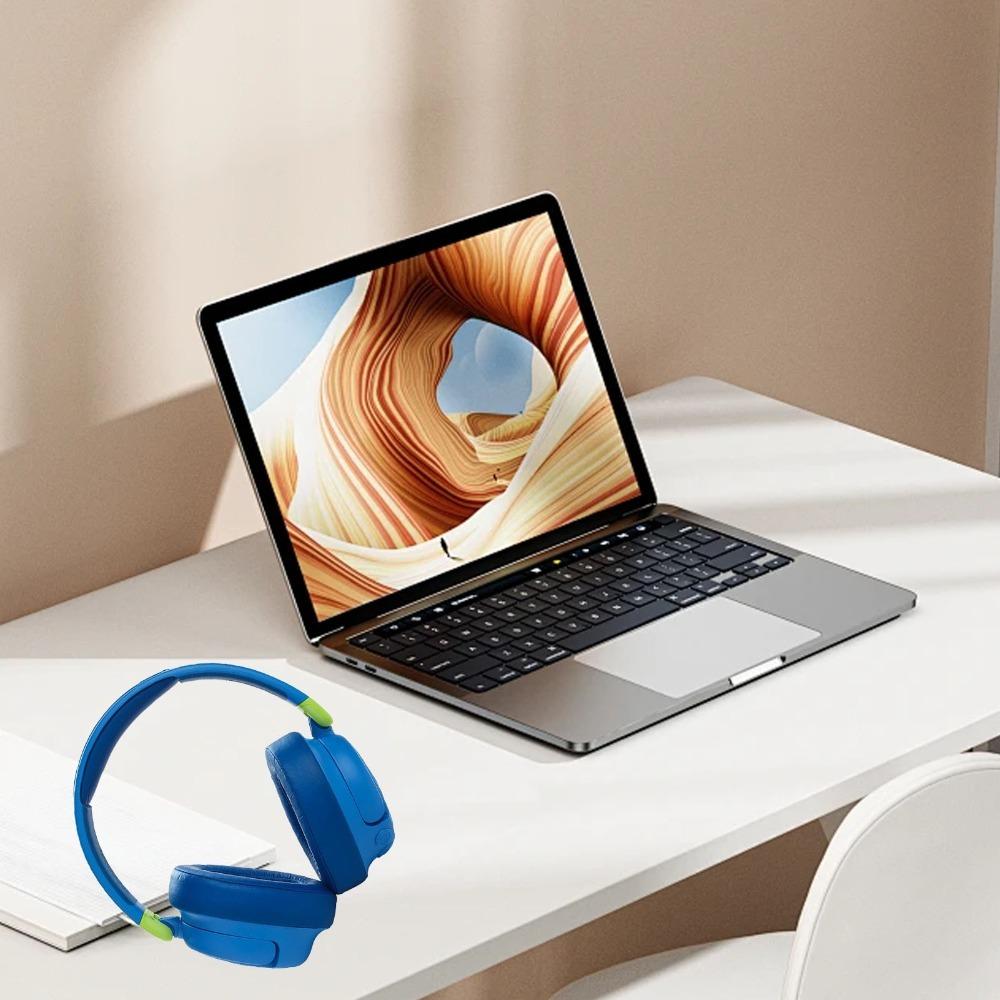 2PCS Memory Foam Replacement Ear Pads Ear Covers for JR460NC Children Headphones Replacement Parts синий