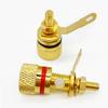 10pcs Gold-plated Pure Copper Binding Post Speaker Amplifier Terminal 4MM Banana Plug Socket DIY Audio Plugs Jack Connectors
