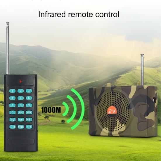 E-898 Megaphone HiFi Intelligent Noise Reduction Infrared Remote Controller Camouflage Bluetooth-compatible Wireless