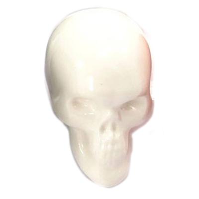 [R7756] - Figurka żywiczna 'Czaszka' beżowa - 30x55x40 mm