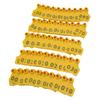 100Pcs TPU Pig Cow Ear Tag with Number 001‑100 Ear Label Tag Farm Livestock AccessoryYellow