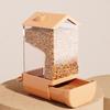Automatic Bird Feeders Screw On Cage for Indoor Bird Feeders Transparent Visiable Large Capacity Bird Feeding Tool