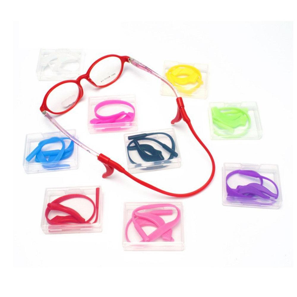 Silicone World Silicone Non-Slip Rope Children Glasses Chain Set Eyeglasses Glasses Sunglasses Strap Sport Cord Band Hook Holder