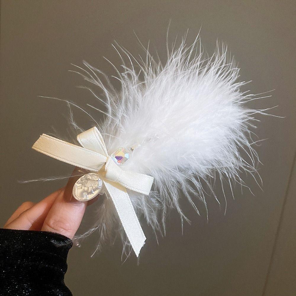 

Hair Barrettes Female Barrettes Korean Style Hairpin Feather Hair Clip Hair Accessories