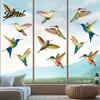 Anti-collision Window Decal Bird Stickers, Anti-Collision Strike Prevention Decal, Static Cling Glass Collision Film for Windows Doors, UV Reflective