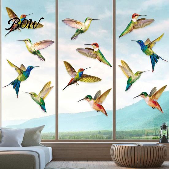 Anti-collision Window Decal Bird Stickers, Anti-Collision Strike Prevention Decal, Static Cling Glass Collision Film for Windows Doors, UV Reflective