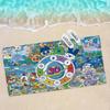 Tamagotchi Cut Friend Big Microfiber Beach Towels Quick Dry Towel Sand Beach Towels Pool Towel for Travel Swim Pool Yoga