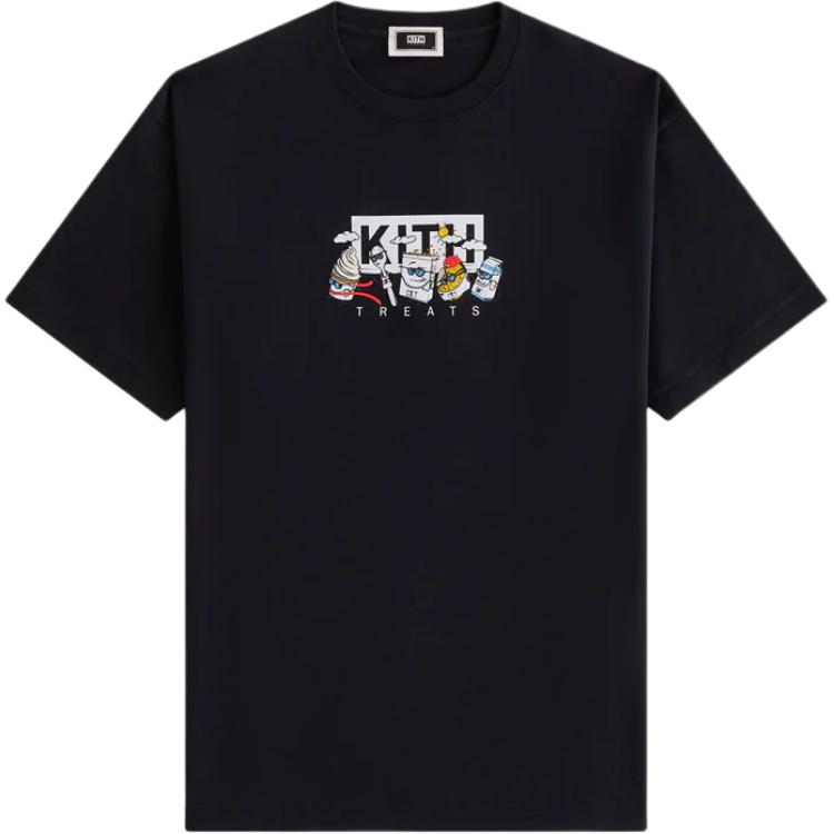 Kith Treats Swirlathon Cotton Knit Pullover Short Sleeve T-Shirt Unisex Tops KHT030246-001 L