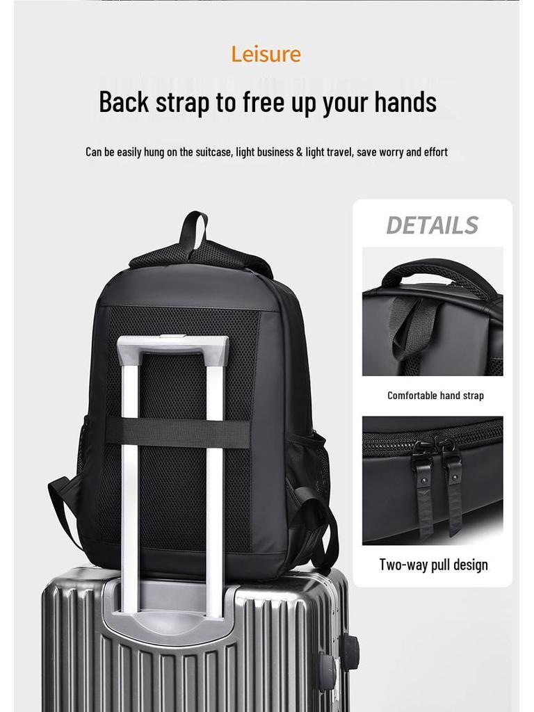 Men's Multifunctional Business & School Laptop Backpack - Large Capacity