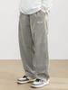 Men's Japanese Style Wide-Leg Cargo Pants - Autumn/Winter Solid Color Fashion