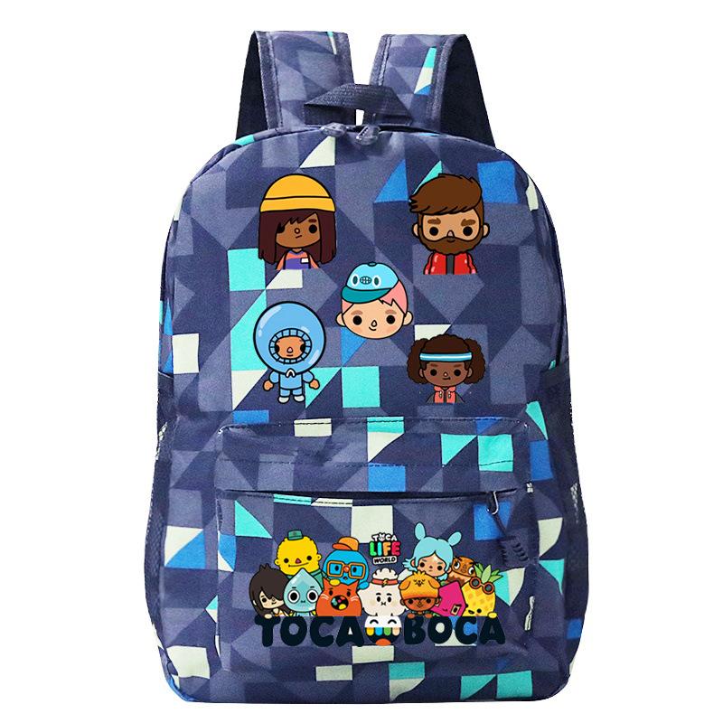 Toka Life World Printed Travel Bag 2023 Cross-border New Casual Backpack