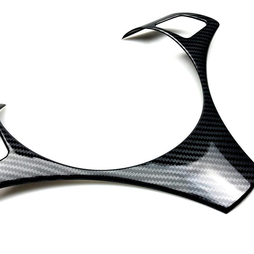Carbon Fiber Car Steering Wheel Button Decoration Frame Trim for BMW  3 Series E90 E91 E92 E93 2004-2012 Interior Accessories