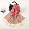 NEW Winter Women Bufanda Jacquard Scarf Printed coquette fashion Silky Long Shawl Ethnic Fringed Travel Scarves