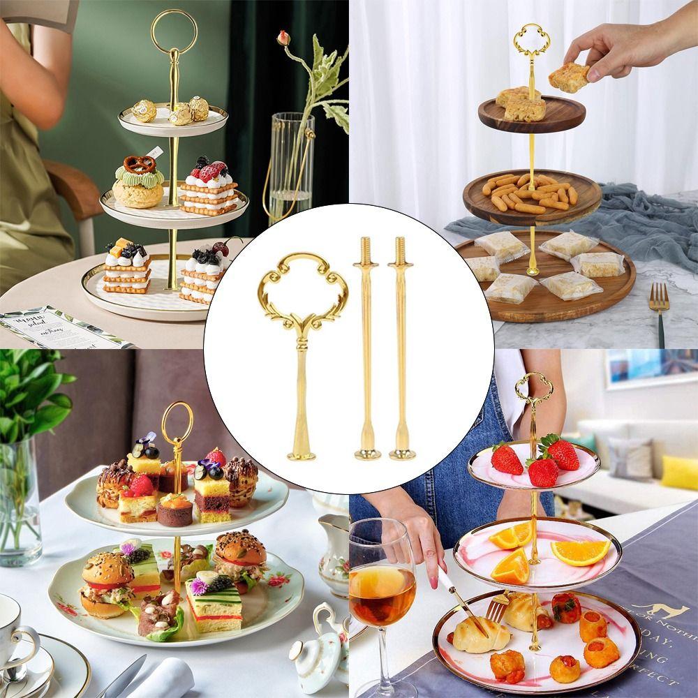 2-etasjes kakestativ 3-etasjes etasjefat Kakefat Håndtak Kakestativ Bryllupsfest