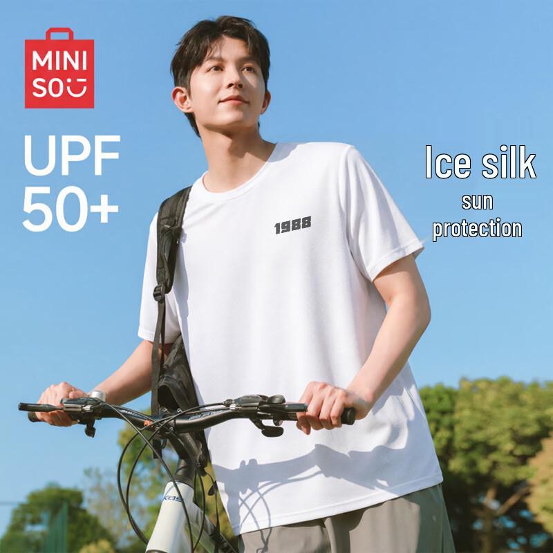 MINISO Men s Quick-Dry Cooling Short-Sleeve T-Shirt L