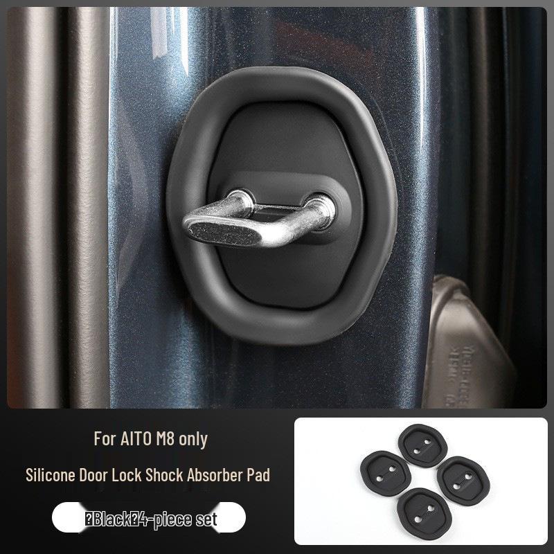 AITO M8 Door Lock Buckle Rust-Proof Shock-Absorbing Protective Cover for Interior Car Modification