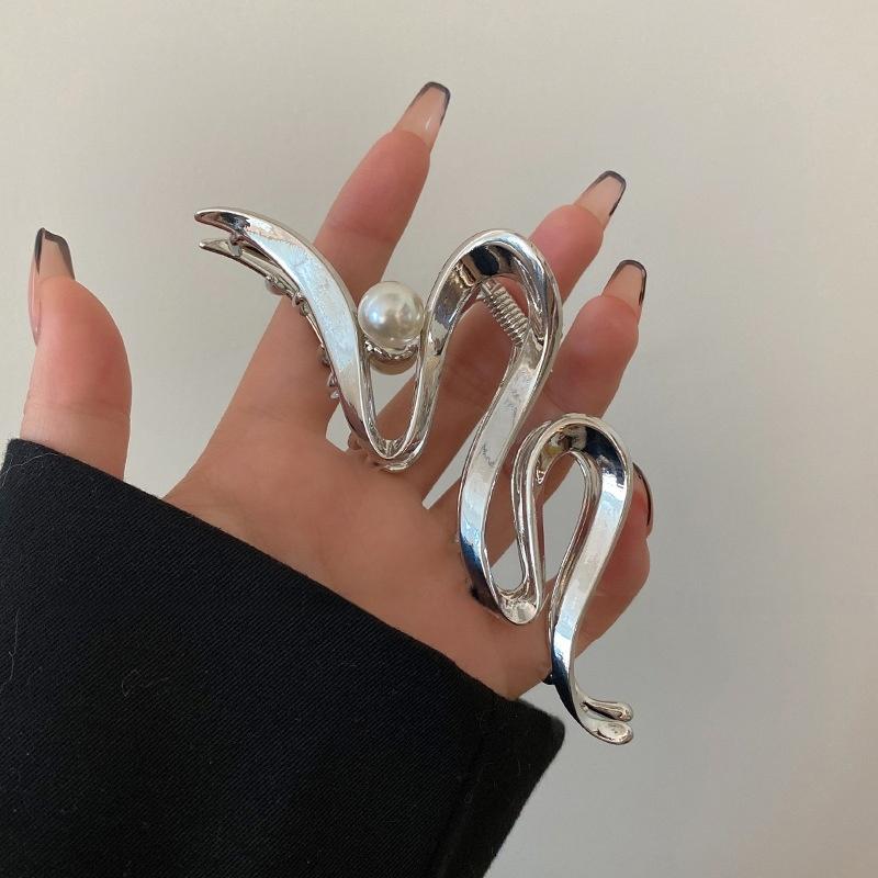 

1 шт. Нишевая заколка для волос в холодном стиле для женщин, задняя часть головы, зажим-акула, новые высококачественные заколки для волос, большие