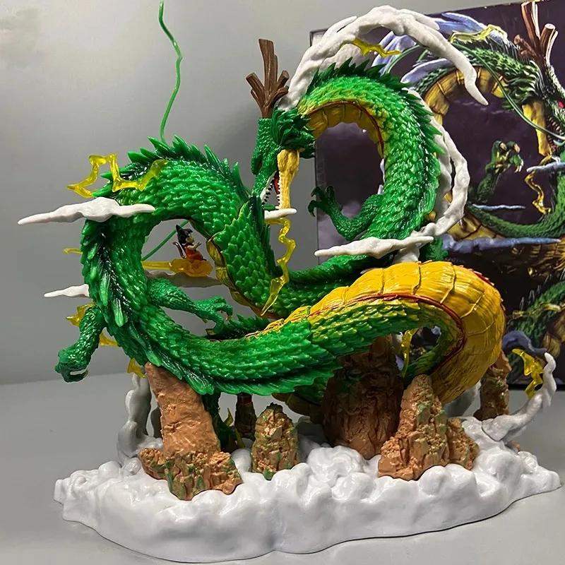 Dragon Ball Z Shenron And Son Goku 22cm Anime Model Dbz Figurine Pvc Statue Model Doll Collection Decoration Ornament Toy Gifts