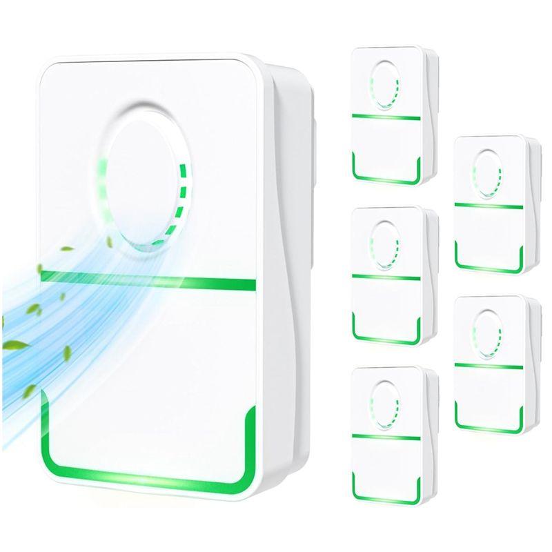 

AEE4-6Pack Air Purifier Plug In,Negative Air Ionizer For Home Use,Mini Filterless Mobile Air Cleaner With Green Light