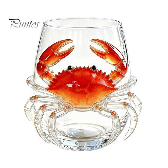 Novedad Vaso de Agua y Jugo con Base de Pulpo, Copa de Vino sin Tallo, Impresión 3D de Animal Marino, Cristalería con Temática Oceánica para Bar, Cristal de Borosilicato, para Cócteles