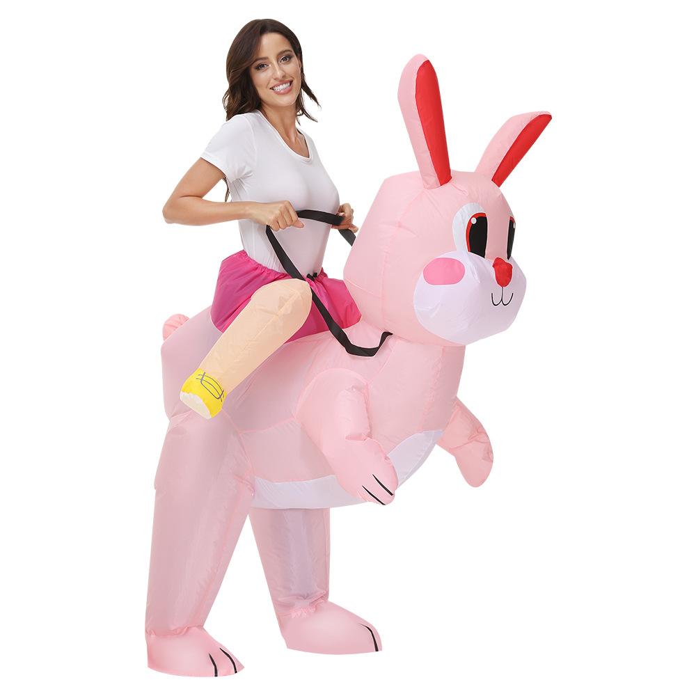 Easter Bunny Ride On Inflatable Costume