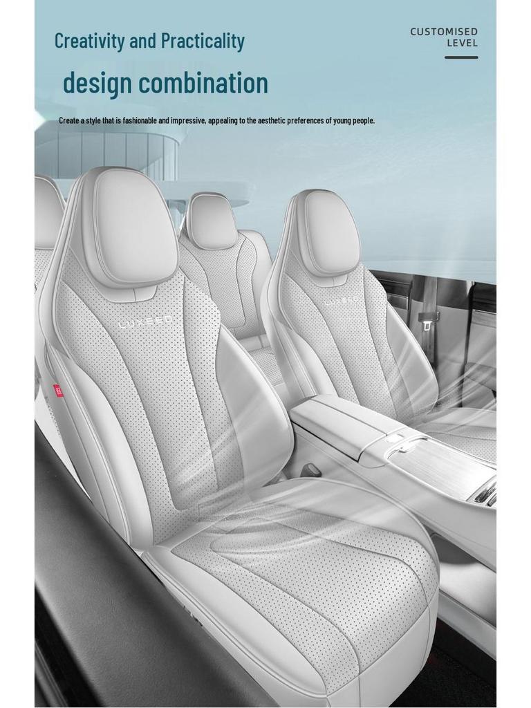 All-Leather Seat Cushion for ZEEKR S7 - Breathable, Full Coverage, Four Seasons Use