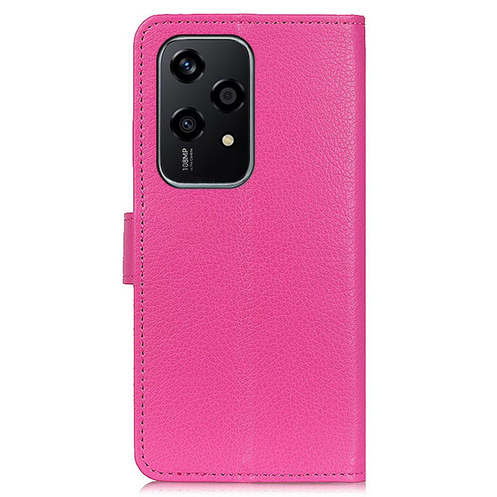 For Honor 200 Lite Wallet Case Litchi Grain Leather Phone Cover