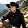 Breathable Western Cowboy Hat Adjustable Wide Brim Sun Hat Outdoor Mountaineering Fisherman Sunshade Cap Travel Unisex Bucket Ha