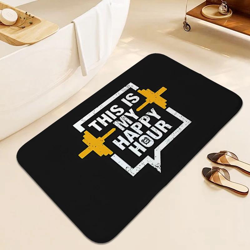 Gym Carpet for Bedroom Floor Mats Front Door Soft Living Room Funny Doormat Bathroom Hallway Sleeping Room Rug Aesthetic