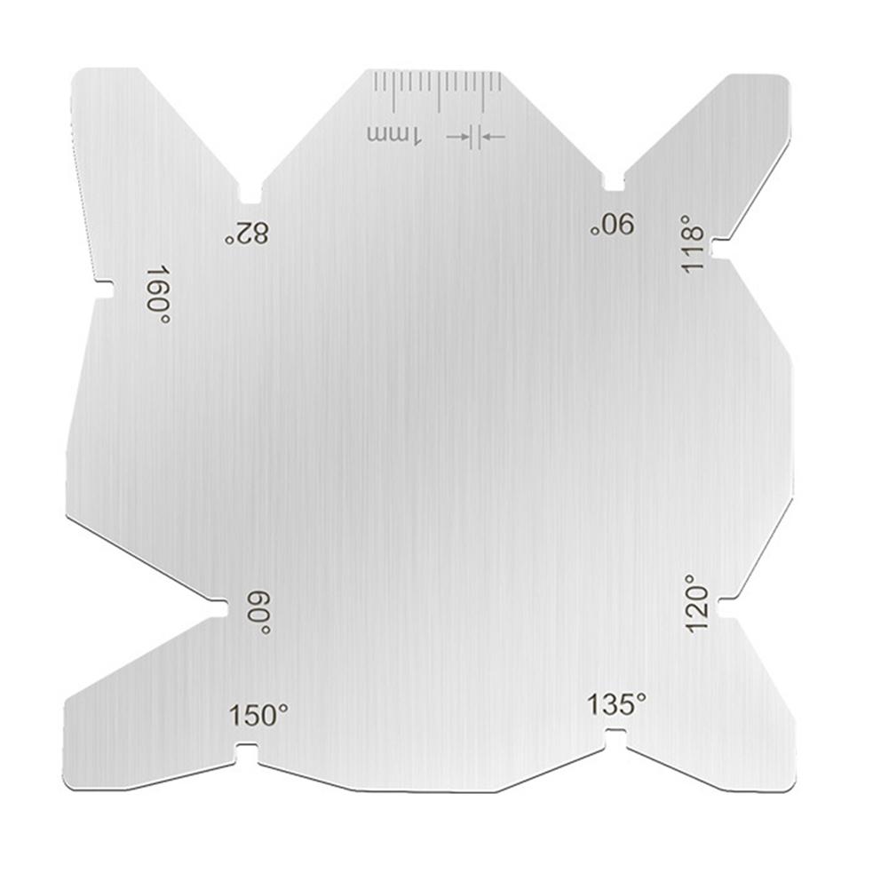 Drill Bit Angle Gauge Stainless Steel 50 Gauge for Precise Measuring 118 Degree Drill Head Angle with Clear Marking