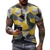 Hip Hop Fashion T-shirt, Harajuku, Diamond, Men's Style, Summer, Casual, Sportswear, Short Sleeved, T-shirt