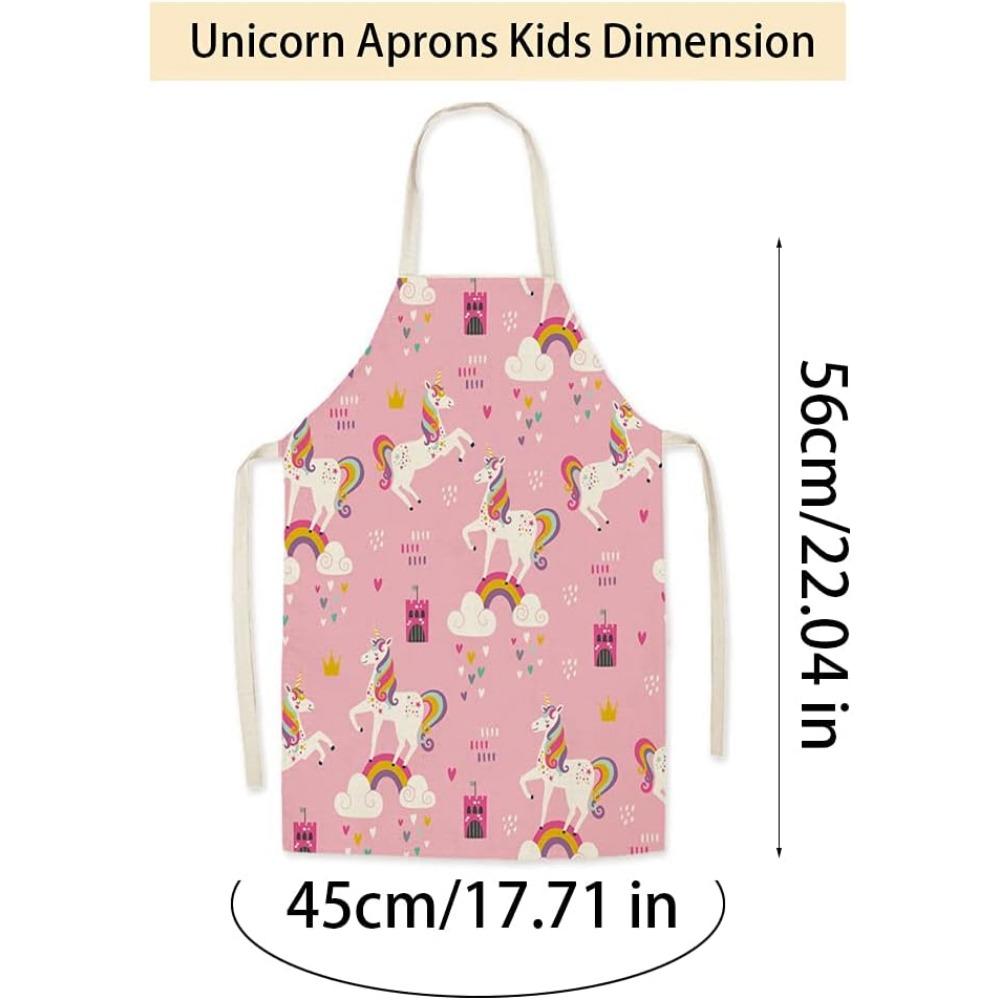 Șorț pentru copii Șorț de gătit Copii șorț de pictură impermeabil șorț de bucătărie Copii cu buzunare pentru meserii Pictura Coacerea Gătit 6 - 9 ani