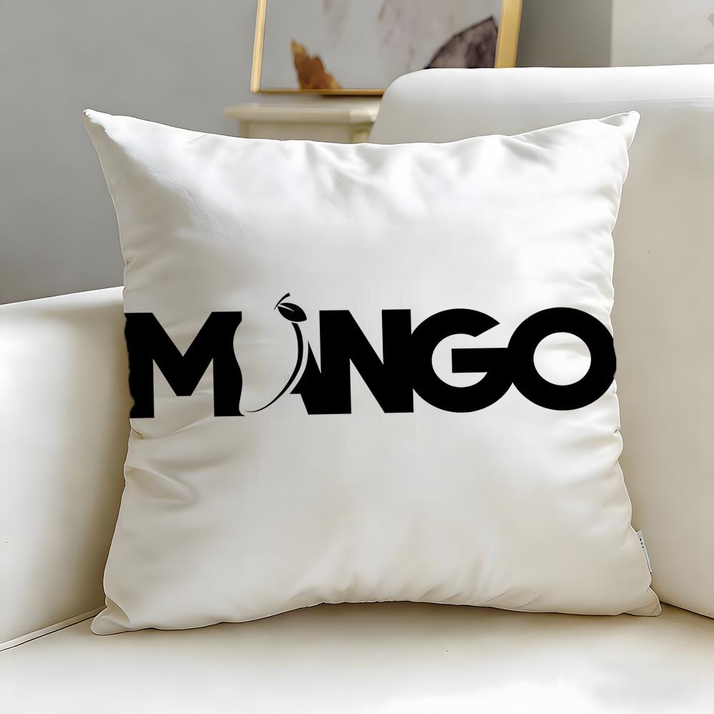 Classic Fashion Brand Mango Cushion Cover Soft EasyWash Pillow Case Versatile for Couch Bed Travel and Office